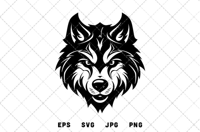 Wolf Mascot Graphics - JPG, SVG, PNG, EPS - Digital Download with Commercial License for Cricut, Silhouette, Scan N Cut Crafting SVG Loveleen Kaur 