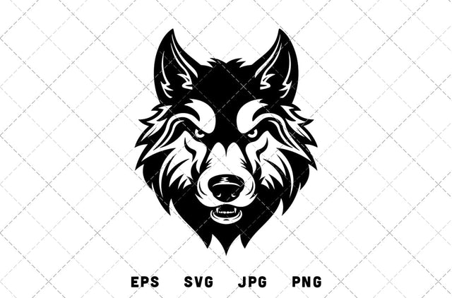 Wolf Mascot Graphics - JPG, SVG, PNG, EPS - Digital Download with Commercial License for Cricut, Silhouette, Scan N Cut Crafting SVG Loveleen Kaur 