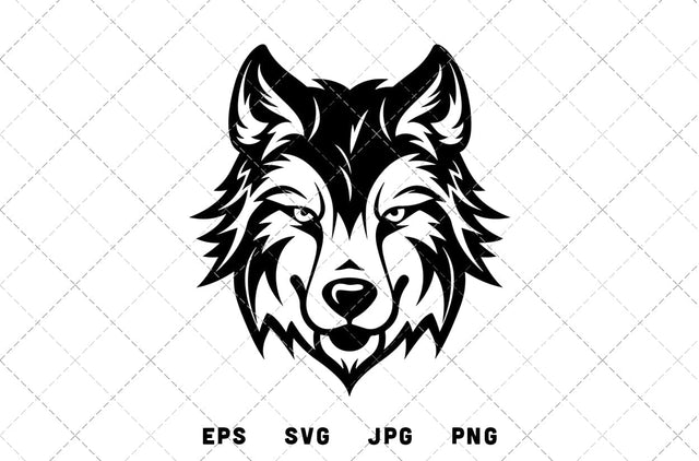 Wolf Mascot Graphics - JPG, SVG, PNG, EPS - Digital Download with Commercial License for Cricut, Silhouette, Scan N Cut Crafting SVG Loveleen Kaur 