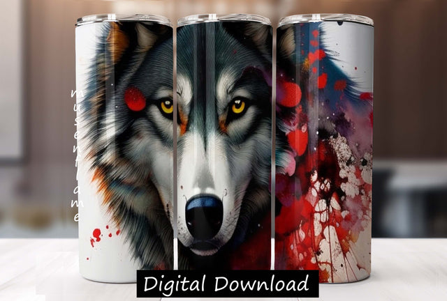 Wolf | Straight Sublimation Tumbler Design 20oz, 30oz Sublimation MFsublimationdesign 