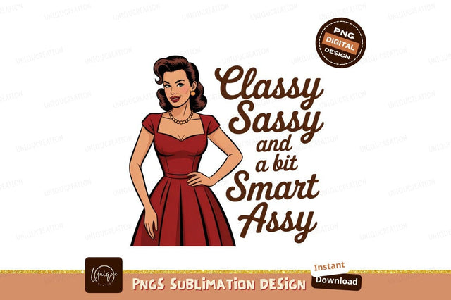 Woman red dress retro style image Sublimation Designangry 