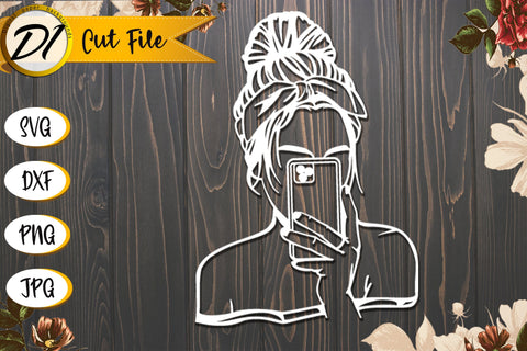 Woman SVG. T-Shirt Design. Girl SVG. Phone SVG SVG Evgenyia Guschina 