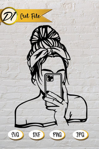 Woman SVG. T-Shirt Design. Girl SVG. Phone SVG SVG Evgenyia Guschina 