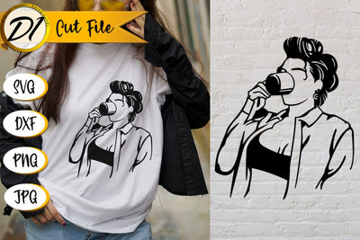 Woman SVG. T-Shirt Design. Girl SVG SVG Evgenyia Guschina 