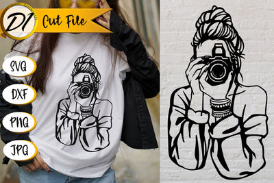 Woman SVG. T-Shirt Design. Girl SVG SVG Evgenyia Guschina 