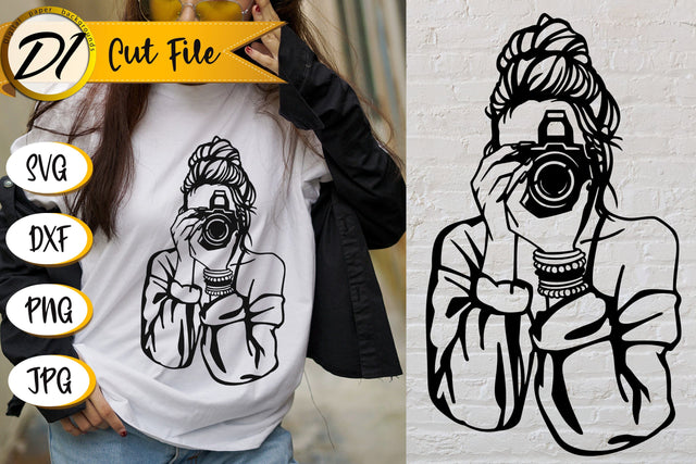 Woman SVG. T-Shirt Design. Girl SVG SVG Evgenyia Guschina 