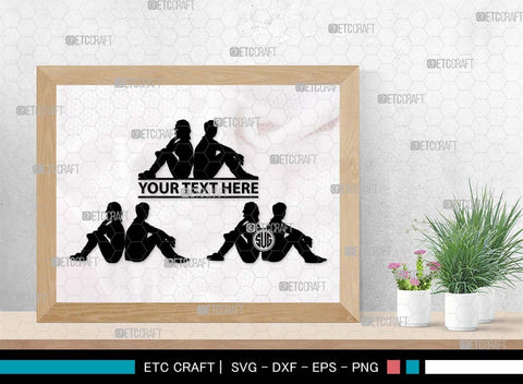 Women And Men Monogram, Women And Men Silhouette, People SVG, Women Svg, Men Svg, Couples Svg, Couples Walking Svg, People Bundle, SB00567 SVG ETC Craft 