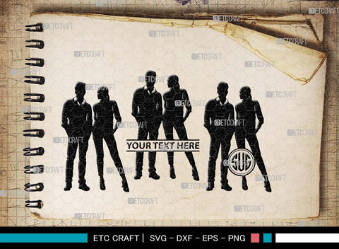 Women And Men Monogram, Women And Men Silhouette, People SVG, Women Svg, Men Svg, Couples Svg, Couples Walking Svg, People Bundle, SB00567 SVG ETC Craft 