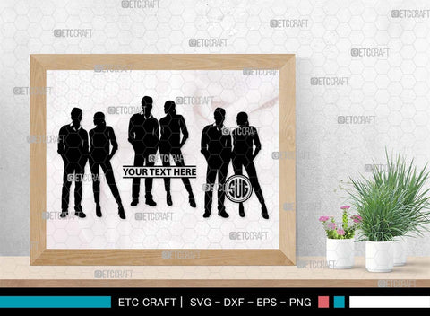 Women And Men Monogram, Women And Men Silhouette, People SVG, Women Svg, Men Svg, Couples Svg, Couples Walking Svg, People Bundle, SB00567 SVG ETC Craft 