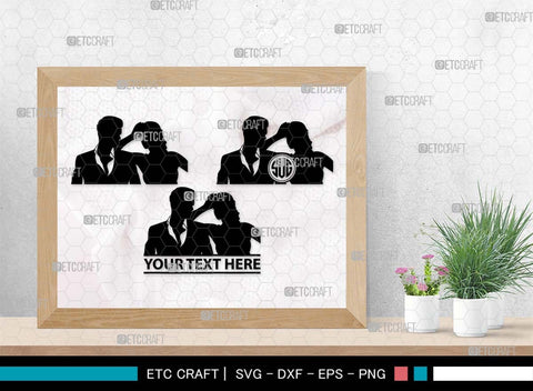 Women And Men Monogram, Women And Men Silhouette, People SVG, Women Svg, Men Svg, Couples Svg, Couples Walking Svg, People Bundle, SB00567 SVG ETC Craft 