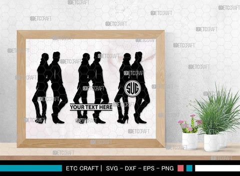 Women And Men Monogram, Women And Men Silhouette, People SVG, Women Svg, Men Svg, Couples Svg, Couples Walking Svg, People Bundle, SB00567 SVG ETC Craft 