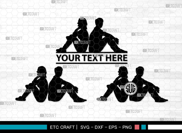 Women And Men Monogram, Women And Men Silhouette, People SVG, Women Svg, Men Svg, Couples Svg, Couples Walking Svg, People Bundle, SB00567 SVG ETC Craft 