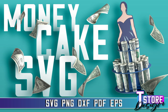 Women Money Cake SVG | Money Holder SVG Design | Gift SVG Design SVG The T Store Design 