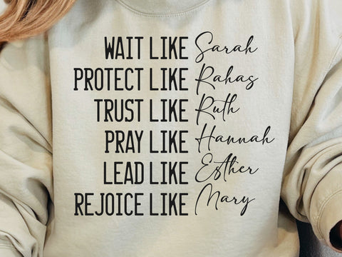 Women of the Bible Svg, Christian Svg, Motivational Svg, Bible Verse Svg, Religious Quotes Svg SVG DesignDestine 