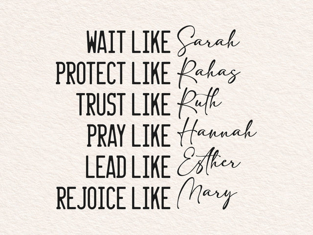 Women of the Bible Svg, Christian Svg, Motivational Svg, Bible Verse Svg, Religious Quotes Svg SVG DesignDestine 