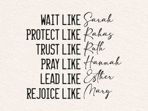 Women of the Bible Svg, Christian Svg, Motivational Svg, Bible Verse Svg, Religious Quotes Svg SVG DesignDestine 