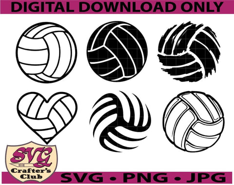 Womens Volleyball SVG Design Bundle for Cricuts and Silhouettes SVG SVG Crafter's Club 