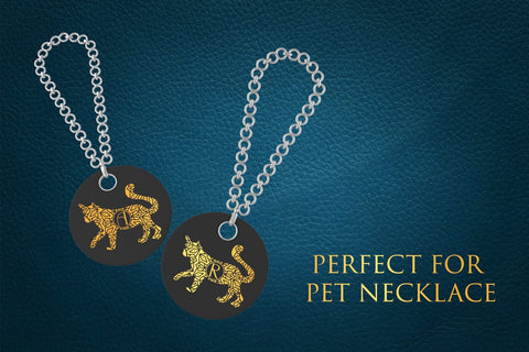 Wonder Cat Mandala Monogram Font Dm Letter Studio 