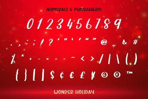 Wonder Holiday - Script Font Font AnningArts Design 