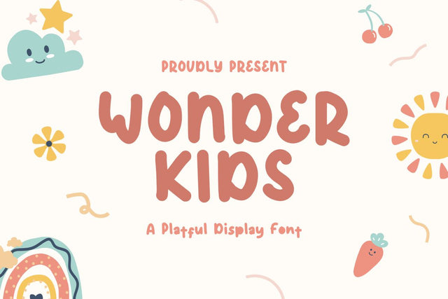 Wonder Kids - Playful Font Font Masyafi Studio 