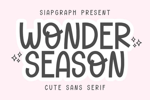 Wonder Season - Cute Sans Serif Font Masyafi Studio 