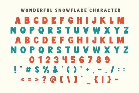 Wonderful Snowflake - Funky Christmas Font Font Masyafi Studio 