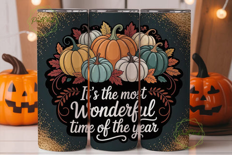 Wonderful Time of the Year Tumbler Wrap Sublimation PixelChick 