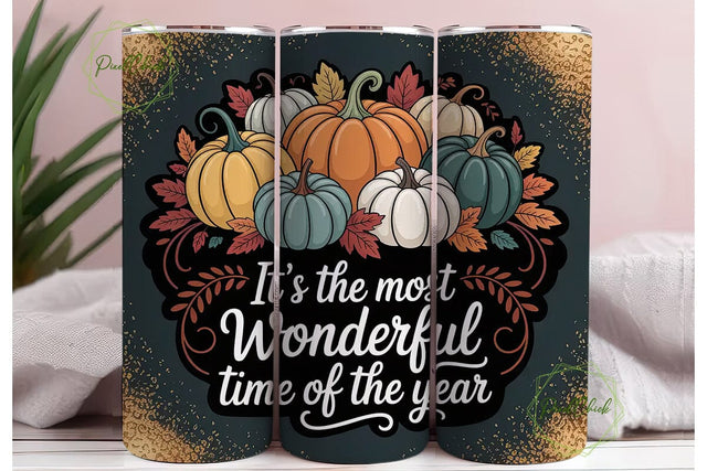 Wonderful Time of the Year Tumbler Wrap Sublimation PixelChick 