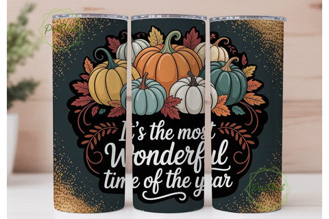Wonderful Time of the Year Tumbler Wrap Sublimation PixelChick 