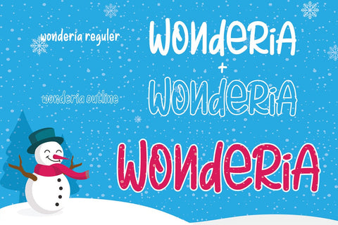 Wonderia | Display Font Font studioalmeera 