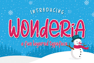 Wonderia | Display Font Font studioalmeera 