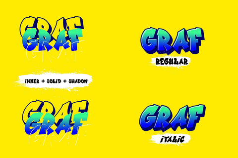 Wonders Graff - 3d Layered Graffiti Font Font Mozzatype 