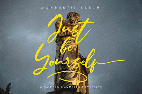 Wondertis Brush Typeface Font Fadeline Std. 