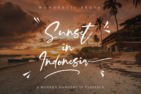 Wondertis Brush Typeface Font Fadeline Std. 