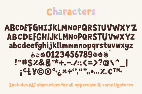 Wonky Halloween Font Miss Tiina 