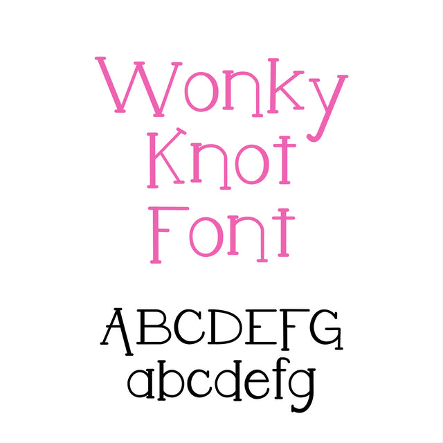 Wonky Knot Font OTF, Fonts for Crafting, Handwritten Font Font Crafting With Brenna 