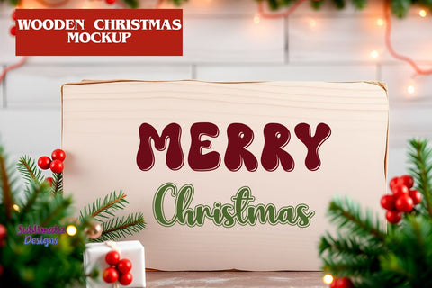 Wood Christmas Mockup Template Mock Up Photo Sublimatiz Designs 
