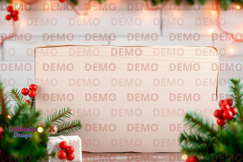 Wood Christmas Mockup Template Mock Up Photo Sublimatiz Designs 