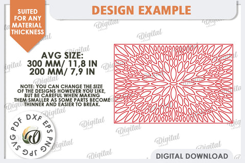 Wood Placemat Laser Cut. Home Decor. Wood Coasters SVG SVG Evgenyia Guschina 