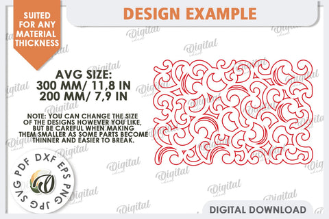 Wood Placemats Laser Cut Bundle. Home Decor. Coasters SVG SVG Evgenyia Guschina 