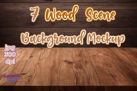 Wood Scene Background Mockup | Logo Background Mockup | Logo Wooden Background Mock Up Photo Sublimatiz Designs 