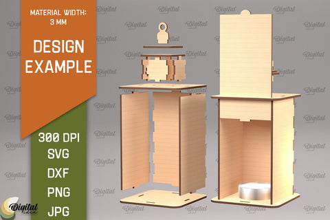 Wooden Autumn Lanterns Laser Cut Bundle. Fall Lanterns SVG SVG Evgenyia Guschina 