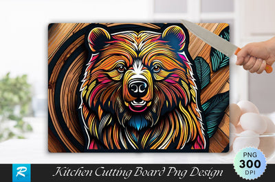 Wooden Bear Cutting Board Sublimation Regulrcrative 