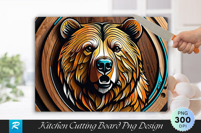 Wooden Bear Cutting Board Sublimation Regulrcrative 