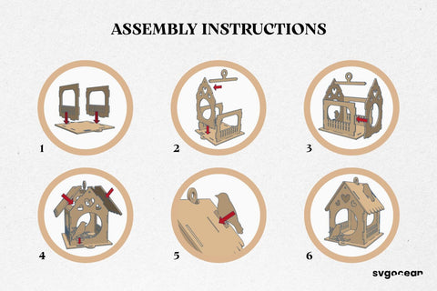 Wooden Birdhouse Laser Cut Design SVG SvgOcean 