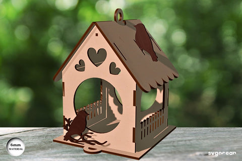 Wooden Birdhouse Laser Cut Design SVG SvgOcean 