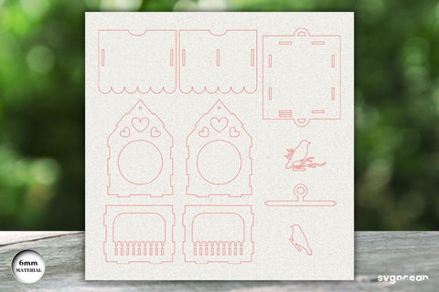 Wooden Birdhouse Laser Cut Design SVG SvgOcean 
