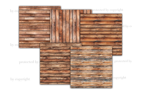 Wooden Boards Digital Papers | Rustic Wood Texture Digital Pattern GlamArtZhanna 