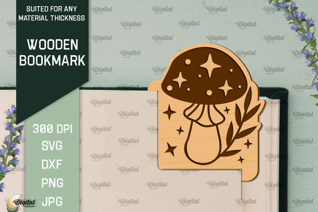 Wooden Bookmark Laser Cut. Magic Bookmark SVG SVG Evgenyia Guschina 