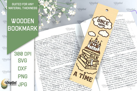 Wooden Bookmarks Laser Cut Bundle. Bookmarks SVG SVG Evgenyia Guschina 